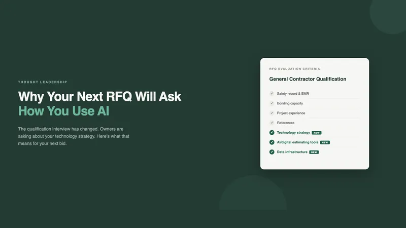 Why Your Next RFQ Will Ask How You Use AI