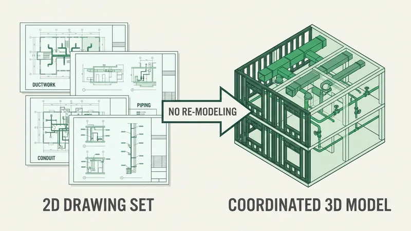 From Drawings to Digital Twin Without Revit