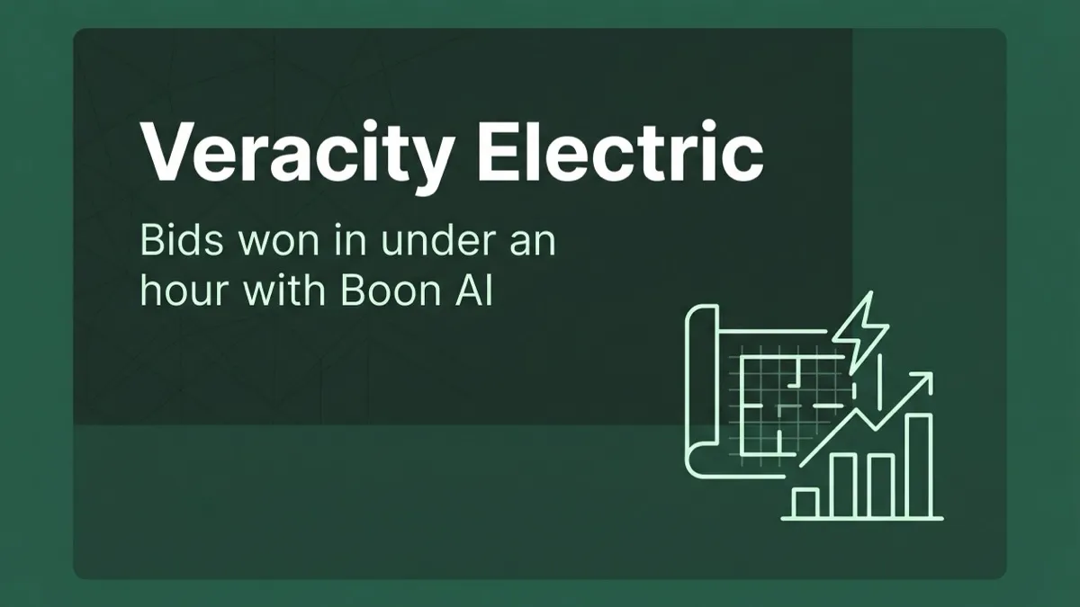 Veracity Electric was turning bids away. Now they win them in under an hour.